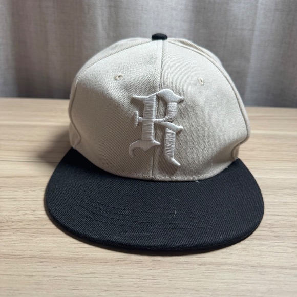 Other - Snapback Hat Unisex OS Cream Black R Golden Age Iowa Patch Skater Urban Two Tone